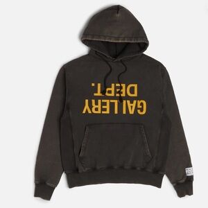 Gallery Dept Charcoal and Gold Hoodie